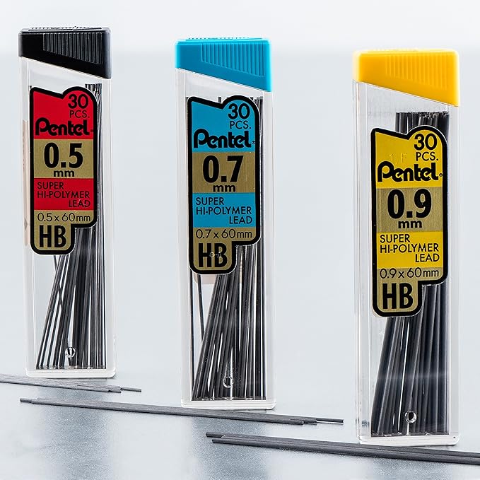 Pentel Super Hi-Polymer Lead Refills, 90 Pieces - Image 5
