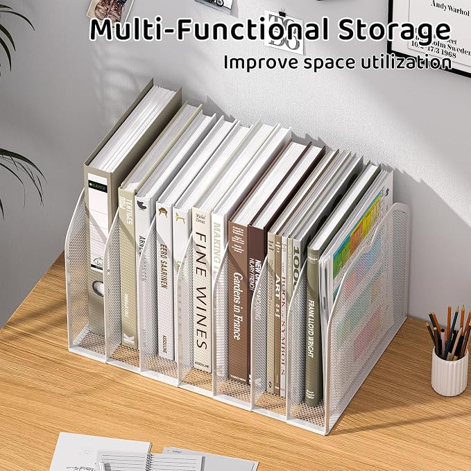 FANXIYQ White 7-Section File Folder Organizer - Image 2