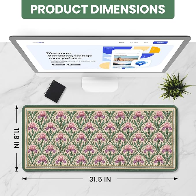 Large Mouse Pad for Desktop, Cute Desk Mat Pad Protector for Work & Gaming - Image 2
