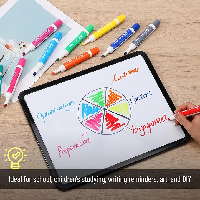Mr. Pen- Dry Erase Markers, 10 Pack, Low Odor Ink | Chisel Tip, Back to School - Image 6