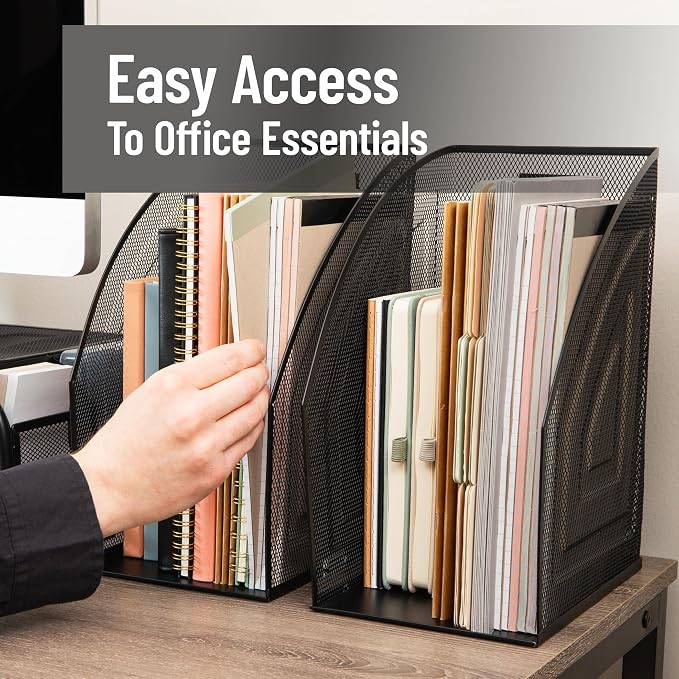 Mind Reader Vertical File Organizers, Desktop File Holders - Image 6