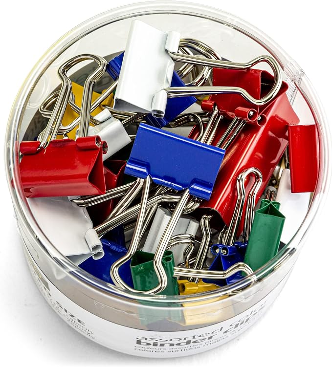 OfficemateOIC Binder Clips, 30 Clips per Tub - Image 7