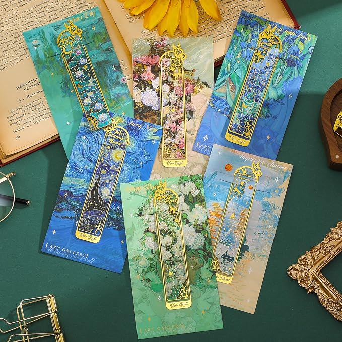 6 Pieces Metal Clip Bookmarks for Women - Image 4