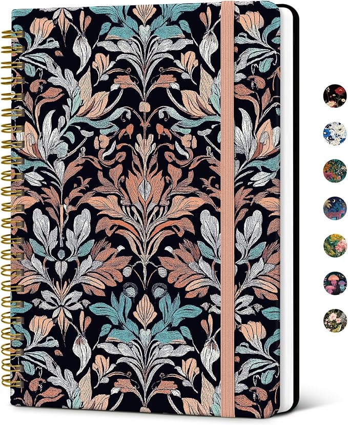 Taja Lined Spiral Notebook Journal by Taja