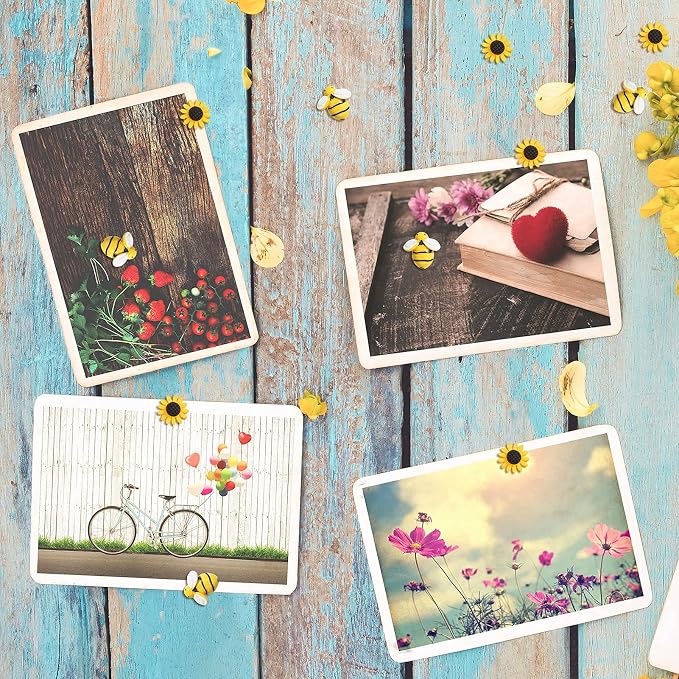 Sunflower Bee Push Pins, Thumb Tacks Decorative Push Pins Cork Board Pins - Image 5