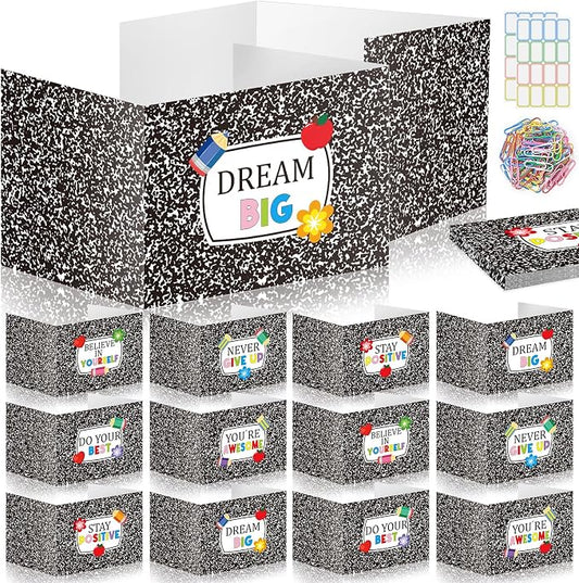 Cinrobiye 24 Pcs Composition Privacy Folders Standard by Cinrobiye