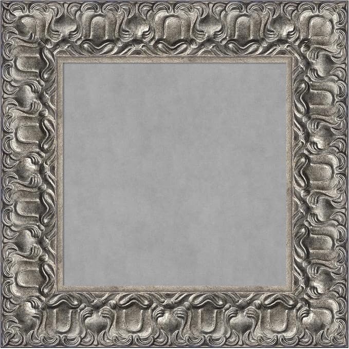 Amanti Art Silver Framed Magnetic Board 18x18 X-Small Vision Board by AmantiArt