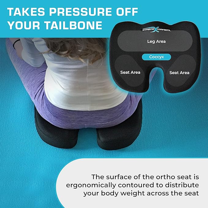 Xtreme Comforts Seat Cushion, Tailbone Relaxer - Image 4
