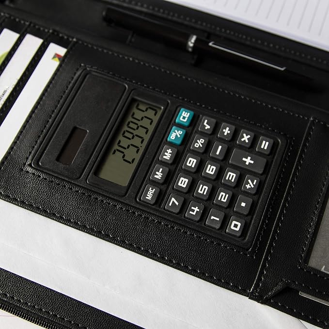 Cossini Black Superior Vegan Leather Business Portfolio - Image 6