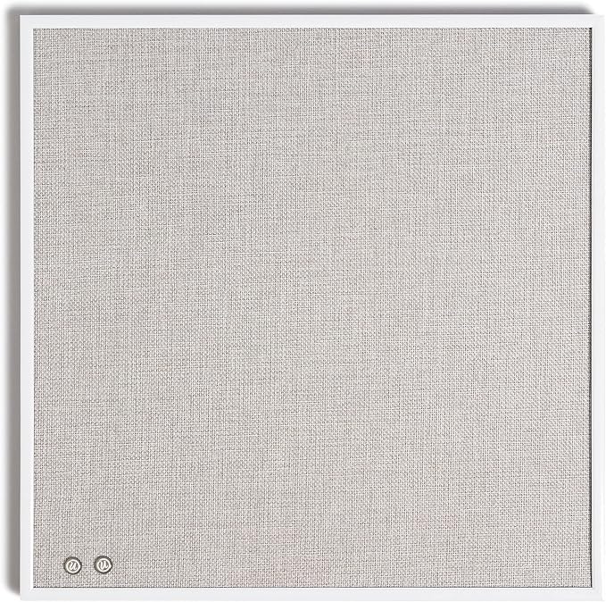 U Brands Farmhouse Linen Bulletin Board, Industrial Grade Pinning Surface by UBrands