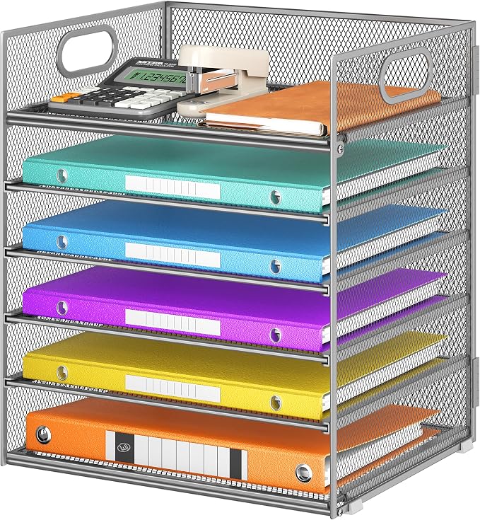6 Tray Paper Organizer Letter Tray by Lavatino