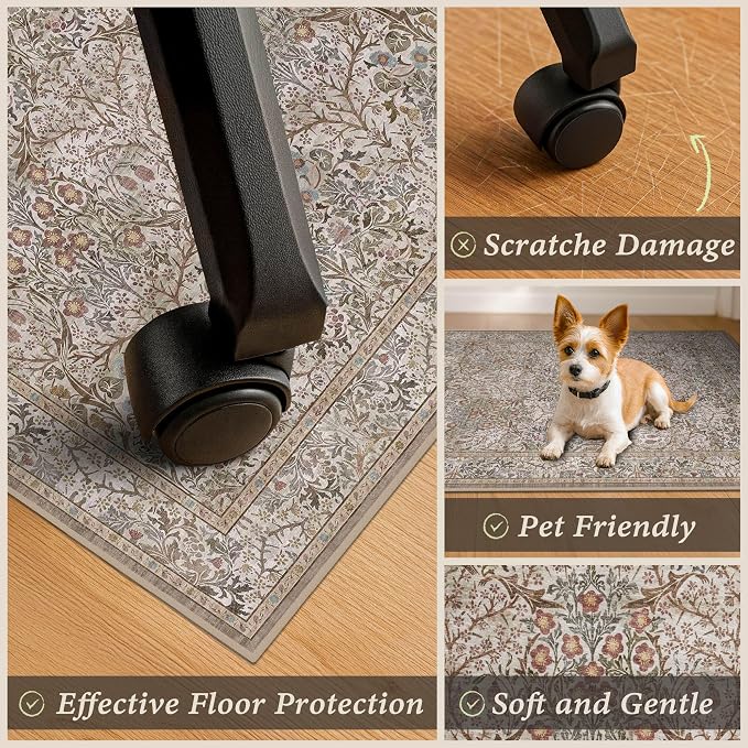 JTJ Moss Green Office Chair Mat - Image 4
