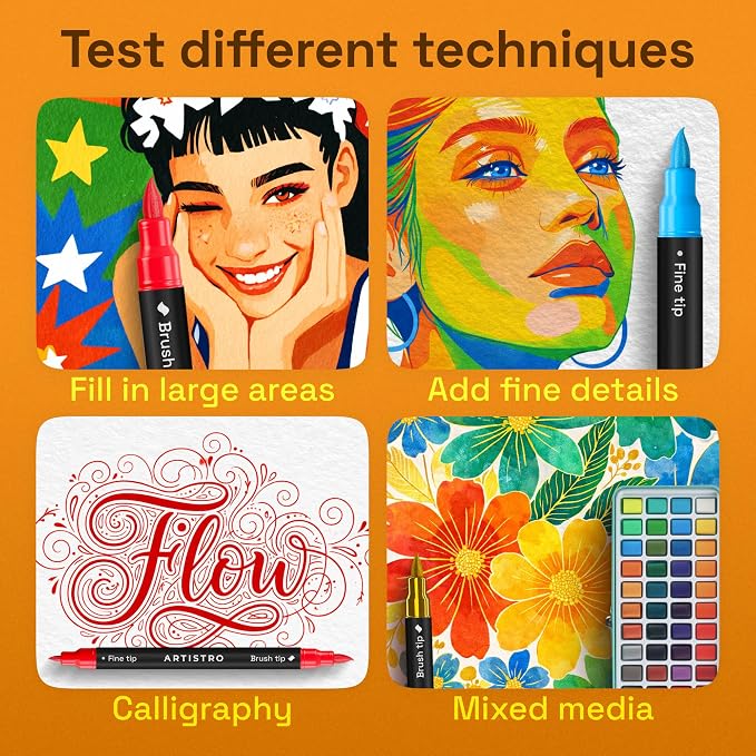ARTISTRO 5 Acrylic Paint Markers - Image 5