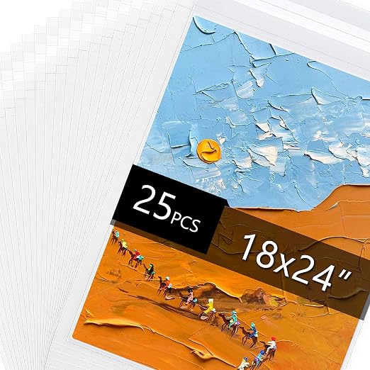 Falling in Art Acid Free 1.496mil Crystal Sealed Clear Bags by FallinginArt