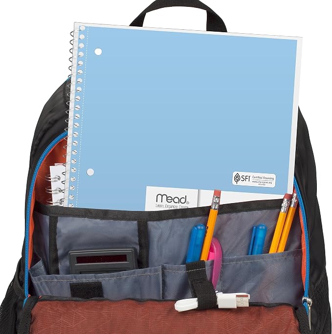 Mead Spiral Notebook, 6 Pack, 1 Subject, Wide Ruled Paper, 7-1/2" x 10-1/2" - Image 5