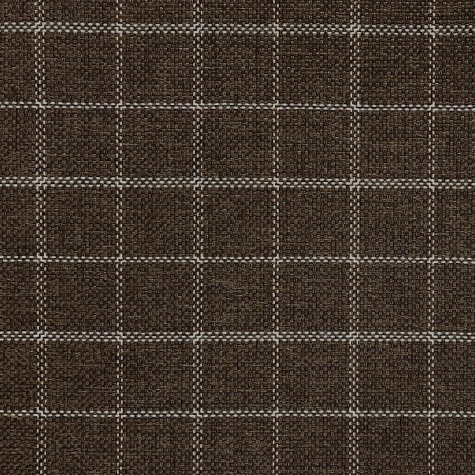Home Decor | Dinah Collection Modern Storage Ottoman | Ottoman with Storage for Living Room & Bedroom(Brown Windowpane Fabric)-DeskLoop Office