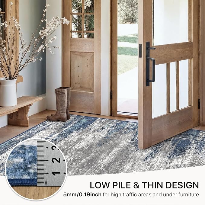 GENIMO Area Rugs 9x12 Living Room, Large Machine Washable Rug Non-Slip - Image 6