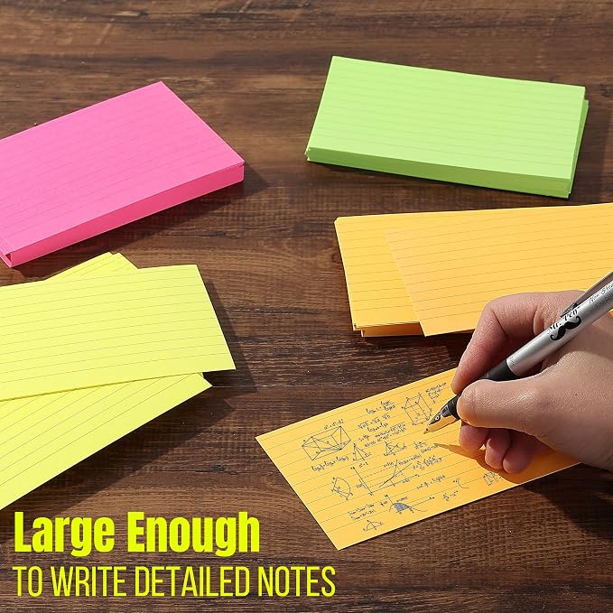 Mr. Pen- Lined Index Cards, Neon Index Cards | Notecards - Image 5
