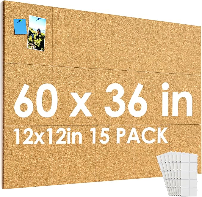 MaxGear 60" x 36" Large Cork Board by MaxGear