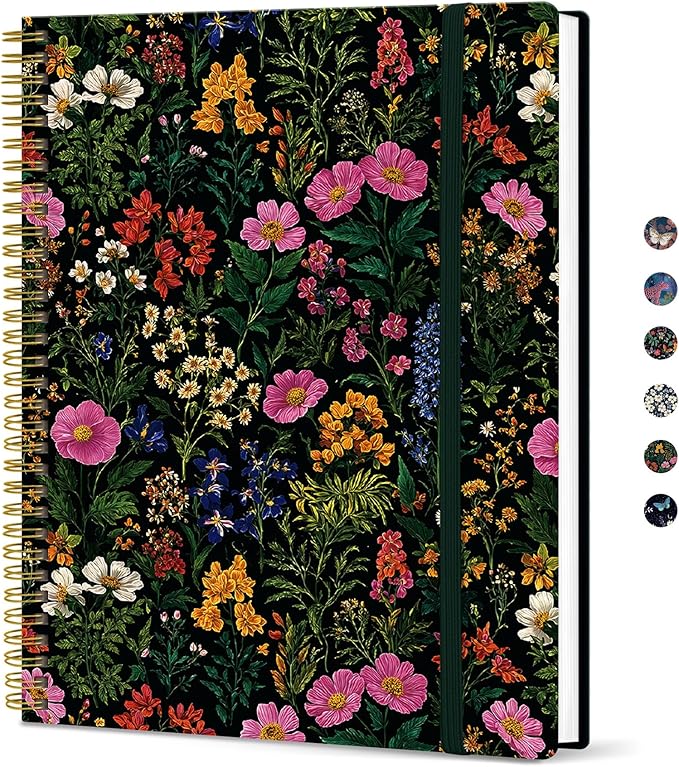 Taja Large Spiral Lined Journal by Taja