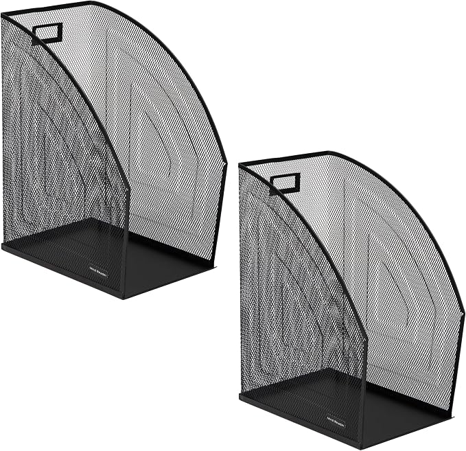 Mind Reader Vertical File Storage, Desktop Organizer, Metal Mesh, 6.25" L x 10" - Image 7