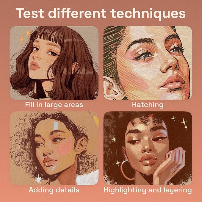 ARTISTRO 5 Skin Tones Acrylic Paint Markers - Image 5