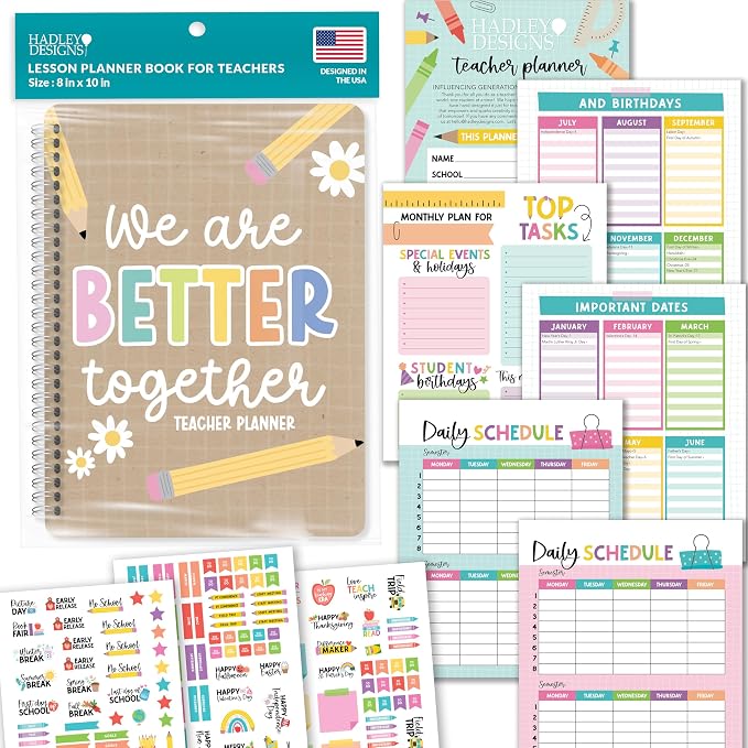 Hadley Designs Teacher Planner 2026-2027 Academic Year by HadleyDesigns