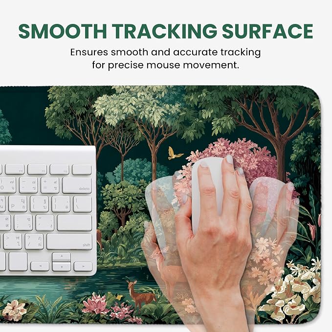 Aesthetic Desk Mat, Cute Enchanted Forest Desk Pad Protector - Image 4