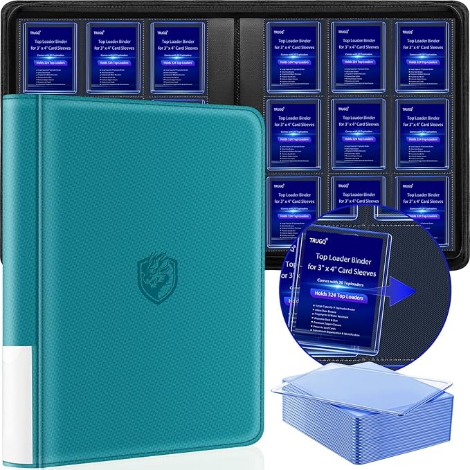 Toploader Binder Holds 324 Toploaders by TRUGQCardGuardians