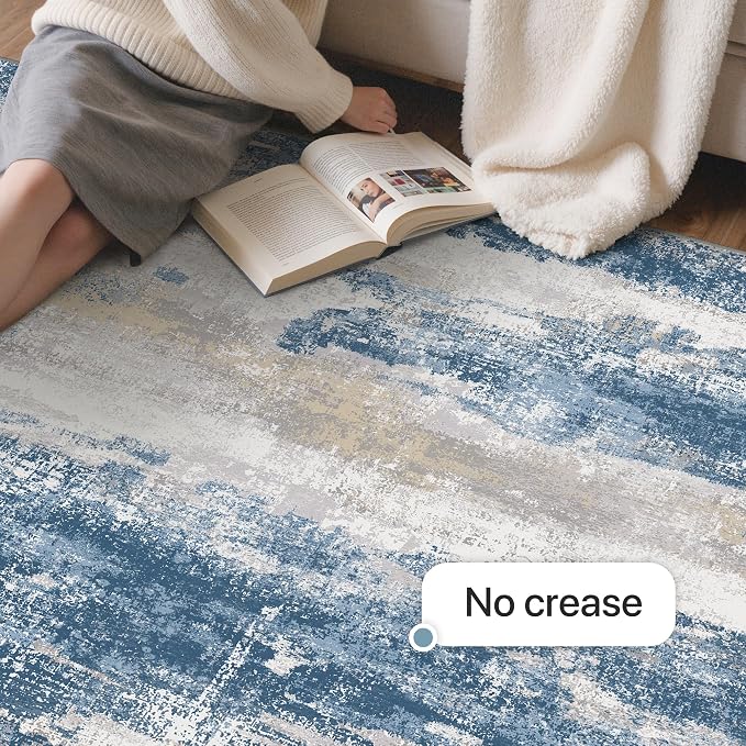 GENIMO No Crease Non Slip 6x9 Area Rugs - Image 6