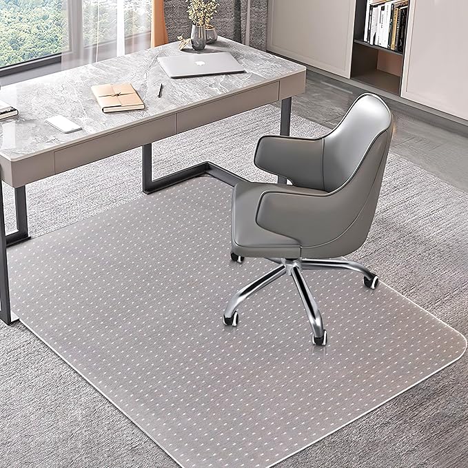 BesWin Office Chair Mat for Carpet, Thick and Sturdy Carpet Protector for Work by BesWin