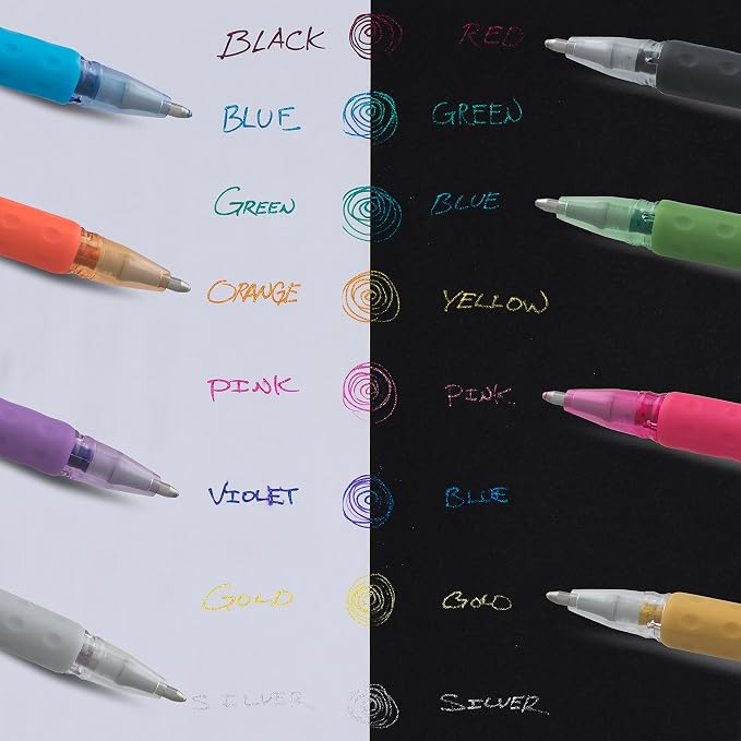 Pentel Sparkle and Krazy Pop, Metallic Gel Ink Pen, Bold Line - Image 5