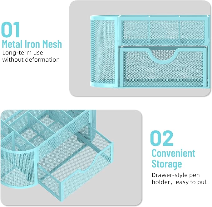 SUPEASY Mesh Desk Organizer, Desk Accessories & Workspace Organizers - Image 5