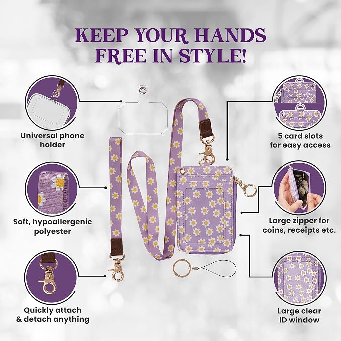 MONDO DESIGNS 2-in-1 ID Badge Holder & Lanyard Wallet - Image 3