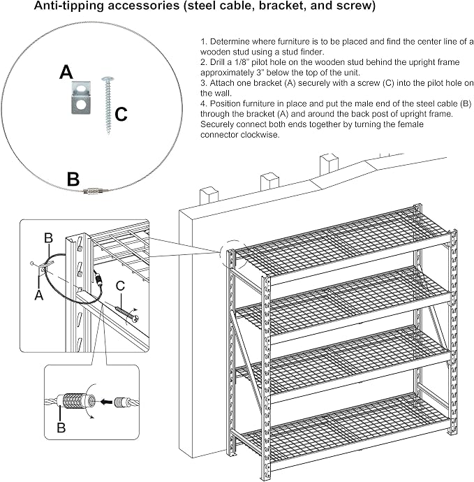 Amazon Basics 5-Tier Medium Duty Storage Shelving Single Post Press Board Shelf - Image 7