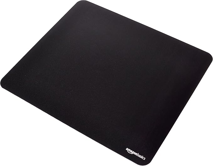 Amazon Basics Large Square Computer Mouse Pad, Cloth and Rubberized Base by AmazonBasics