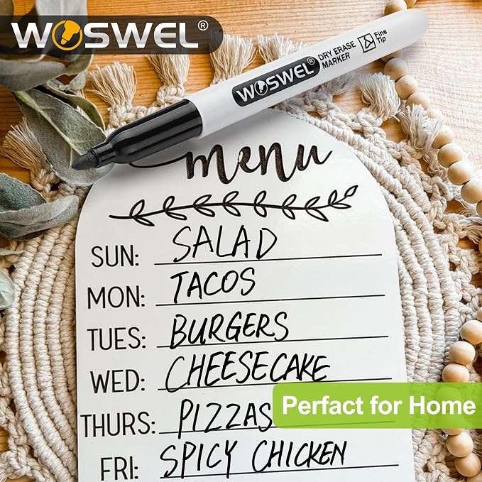 WOSWEL Dry Erase Markers Bulk, 72 Pack Black Fine Tip Whiteboard Markers - Image 6