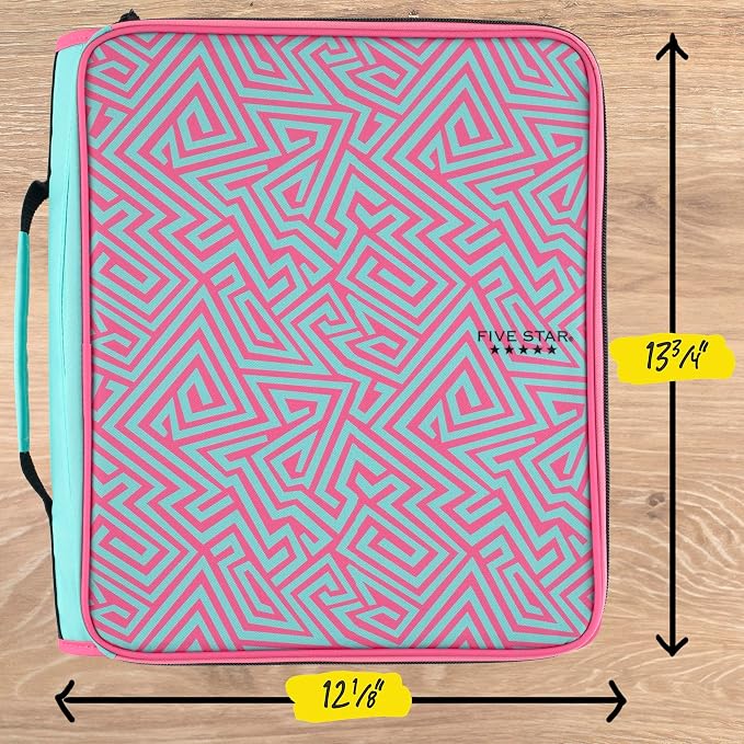 Five Star Zipper Binder 2 Inch O-Rings Case Organiser - Image 5