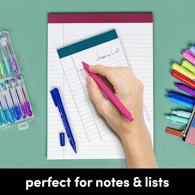 PAPERAGE Lined Legal Pads, 6 Pack, 50 Sheets Each, Wide/Legal Ruled, Note Pads - Image 7