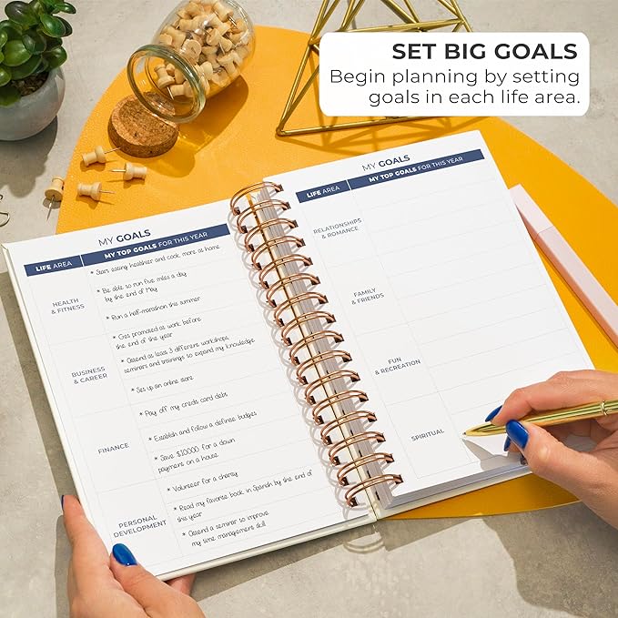 Clever Fox Planner 2nd Edition Spiral – Colorful Weekly & Monthly Goal Planner, Time Management & Productivity Organizer, Undated (White)-DeskLoop Office
