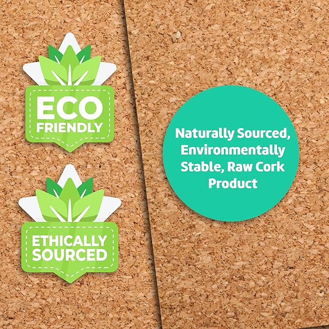 Flipside Products Cork Roll 4' x 8' x 3MM - DIY Bulletin Board, Wall Accent, Décor, Soundproofing, Cork Board Roll, Push Pin Display, Home, School, Office - Environmentally Friendly, Self-Healing-DeskLoop Office