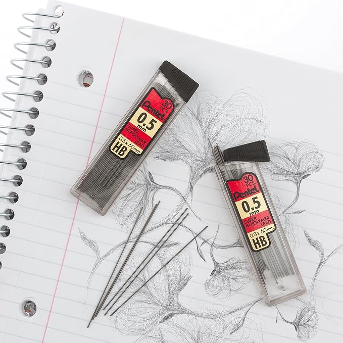 Pentel Super Hi-Polymer Lead Refills, 90 Pieces - Image 3
