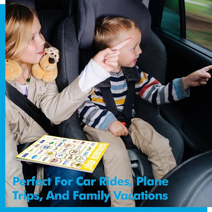 Road Trip Game Pad, 80 Perforated Sheets Travel Activity Pad, 5 Games in 1 Pad - Image 4