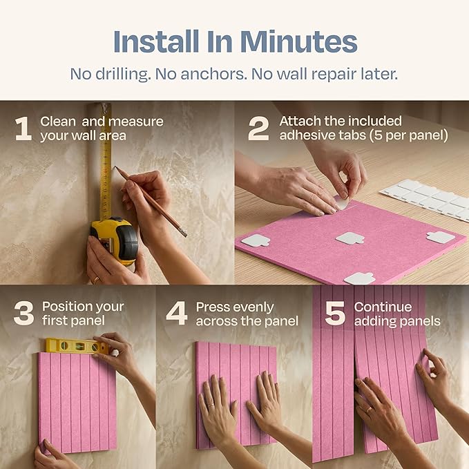 X-Large Cork Board Alternative 12-Pack Felt Bulletin Board Thick and Decorative - Image 5