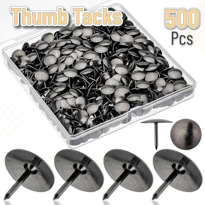Mr. Pen- Thumb Tack, 500 Pack, Flat Push Pins Bulk | Metal Roundness Push Pins - Image 2