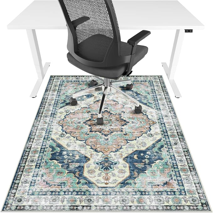 Office Chair Mat for Hardwood Floor&Tile Floor, Under Desk Rug for Rolling by LreedyMat