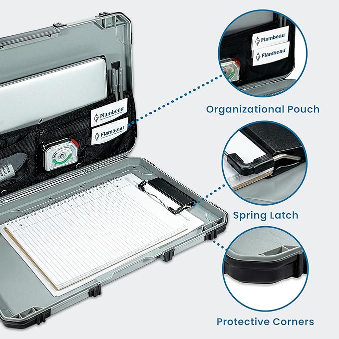 Flambeau Heavy-Duty Contractor Clipboard Document Holder, Portable Storage - Image 2