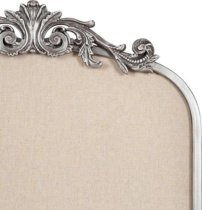 Kate and Laurel Arendahl Arch Pinboard; Silver; 19 x 31; Framed Arched Ornate - Image 6