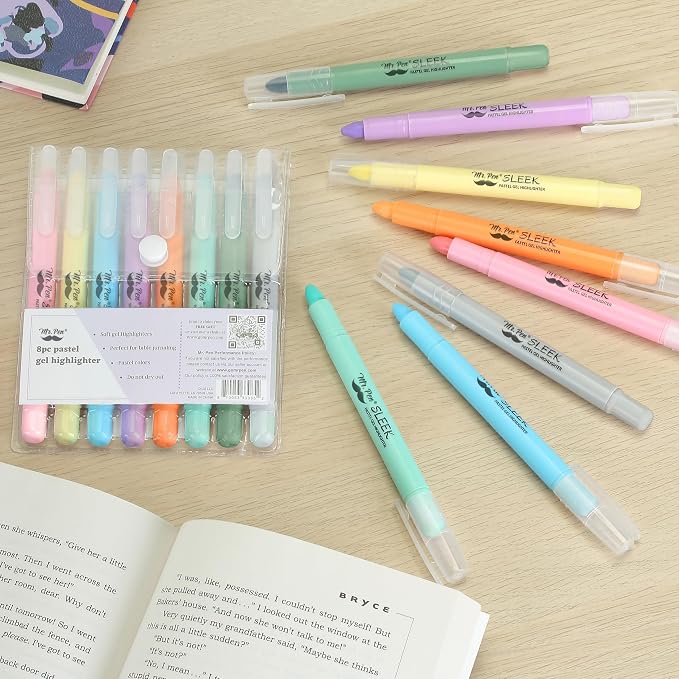Mr. Pen- No Bleed Gel Highlighters, 8 Pack | Bible Highlighters and Pens No - Image 7