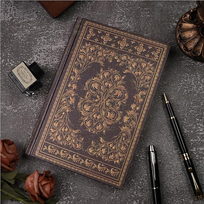 Line Notebooks for Women Men, A5 Aesthetic Hardcover Ruled Diary, 100 GSM Journals for Writing for Work, Note Taking, Office School-DeskLoop Office